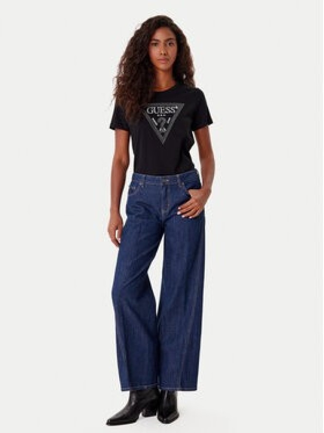 Guess T-Shirt W5BI18 I3Z14 Czarny Regular Fit