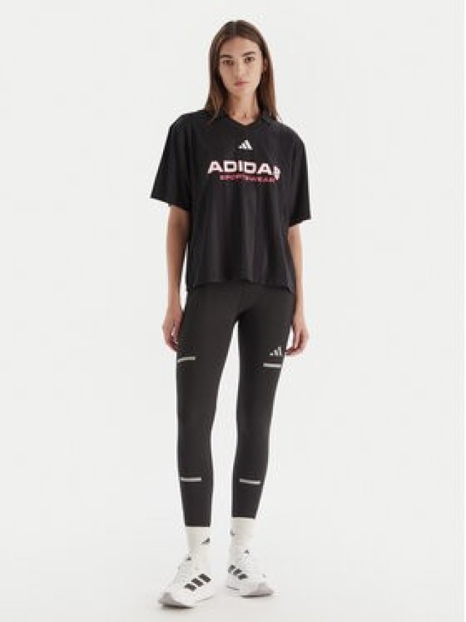 adidas Polo Tiro JN2749 Czarny Loose Fit