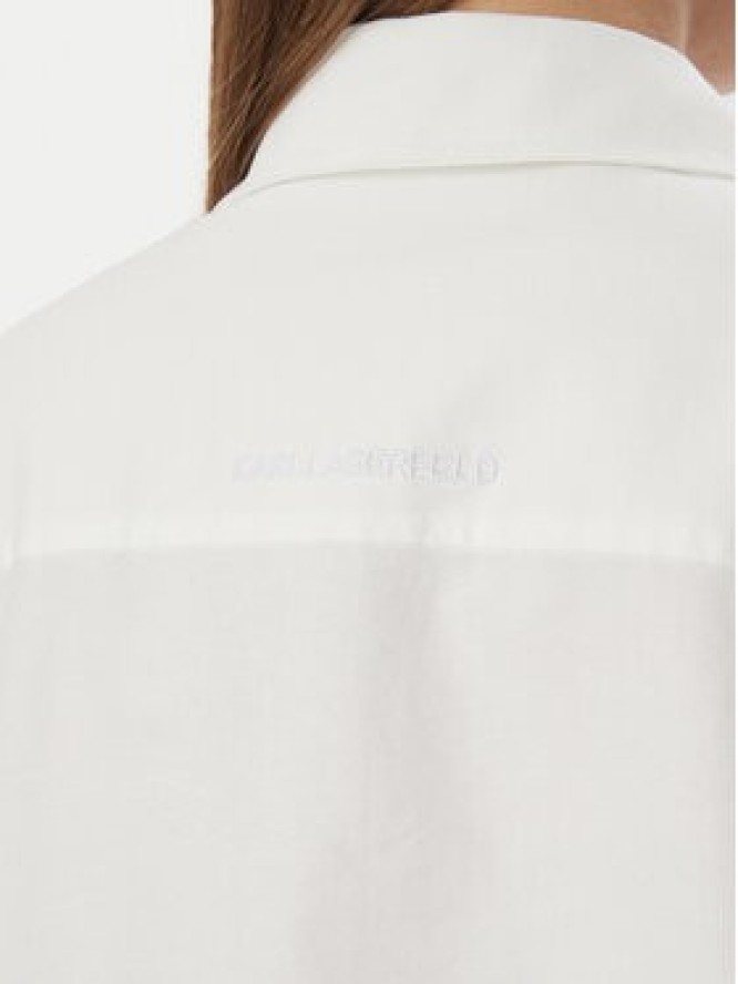 KARL LAGERFELD Koszula B3W11030 Biały Regular Fit