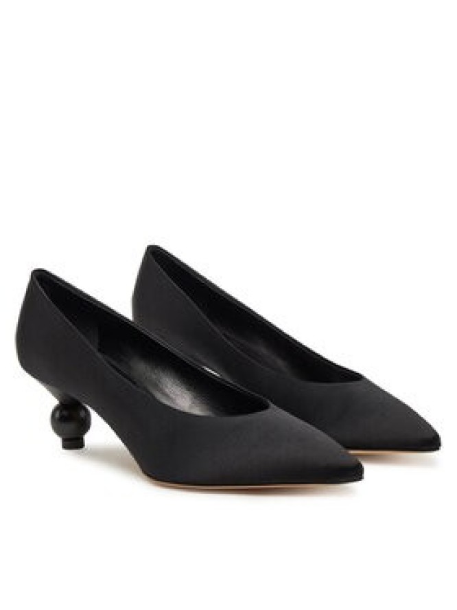 Weekend Max Mara Półbuty Renzasatin 2515521055600 Czarny