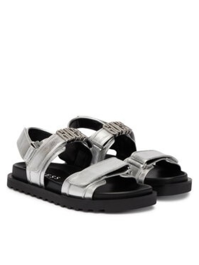 Guess Sandały FLJFBL LEL03 Srebrny