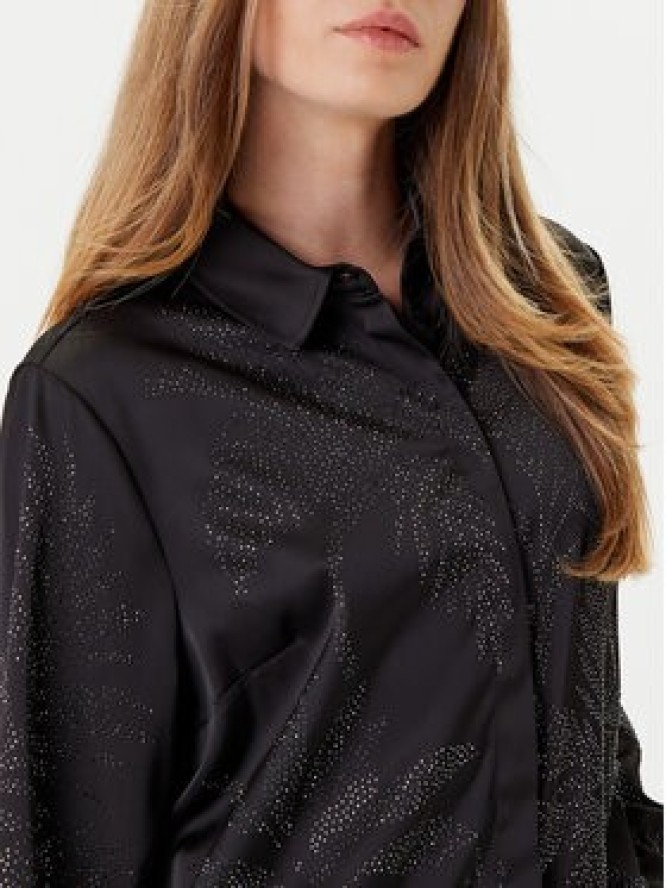 Guess Koszula W5YH40 WFQC2 Czarny Regular Fit