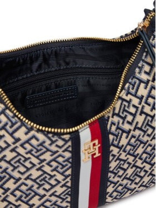 Tommy Hilfiger Torebka Th Jacquard Ess Shoulder Bag AW0AW19331 Niebieski