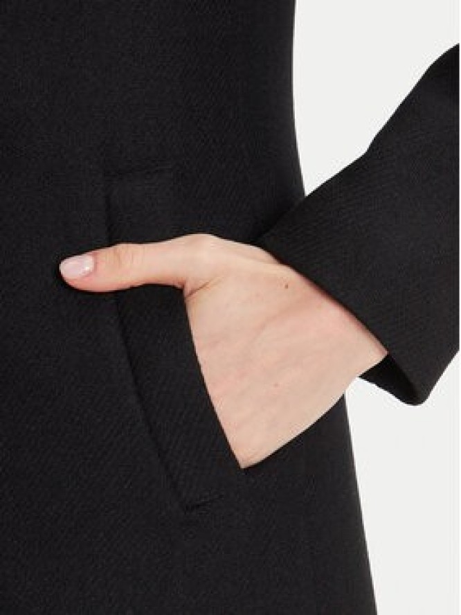 Rinascimento Płaszcz wełniany CFC0126118003 Czarny Regular Fit