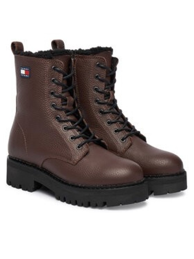 Tommy Jeans Trapery Tjw Urban Laceup Boot Wl EN0EN02906 Brązowy