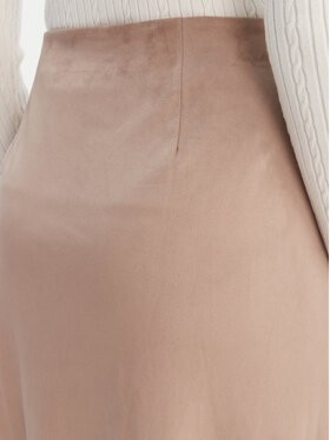 Guess Spódnica midi W6RD15 WJ472 Beżowy Regular Fit