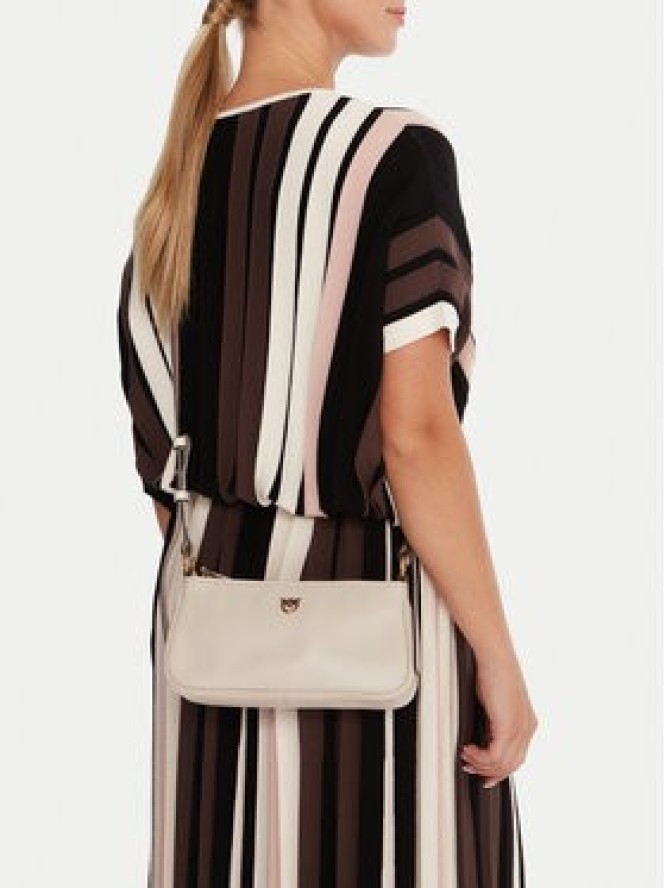 PINKO Torebka Half Moon Baguette Mini AI 25-26 PLTT 105069 A0QO Écru