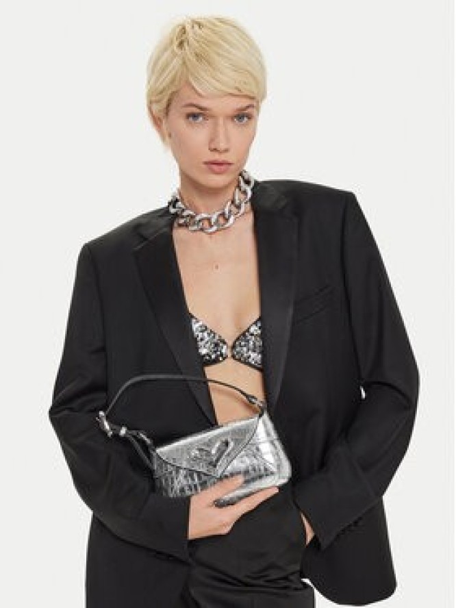 PINKO Torebka 520 Shoulder Baby Fl AI 24-25 PLTT 103764 A1W5 Srebrny