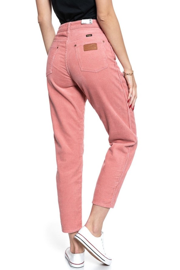 SPODNIE WRANGLER DAMSKIE MOM JEANS BRAND APRICOT W246UPP06 112127945