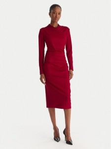 ACCESS FASHION Sukienka koktajlowa 54-3040-225 Czerwony Slim Fit