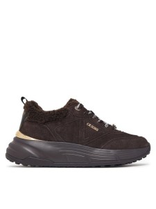 Guess Sneakersy FLFFA2 LEA12 Brązowy ciemny