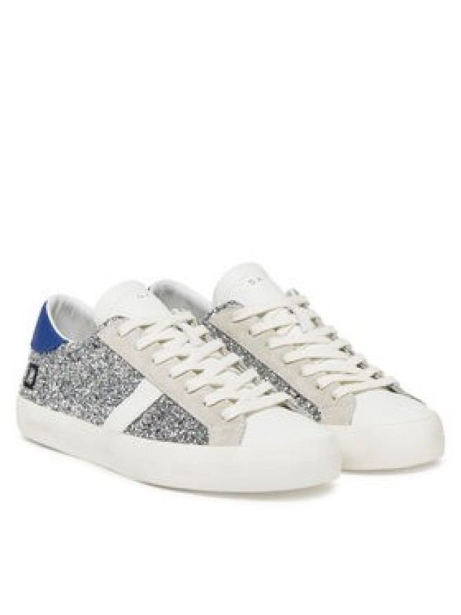 D.A.T.E. Sneakersy Hill Low W421-HL-GL Srebrny
