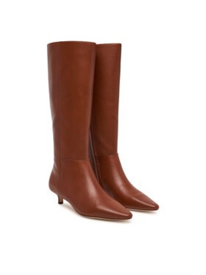 LAUREN RALPH LAUREN Kozaki Frncsa Tl Hl Bo Tal 802P15725002 Brązowy