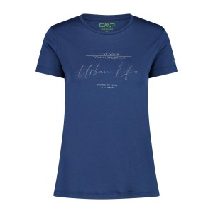 Damski T-shirt z okrągłym dekoltem z wełny merino CMP