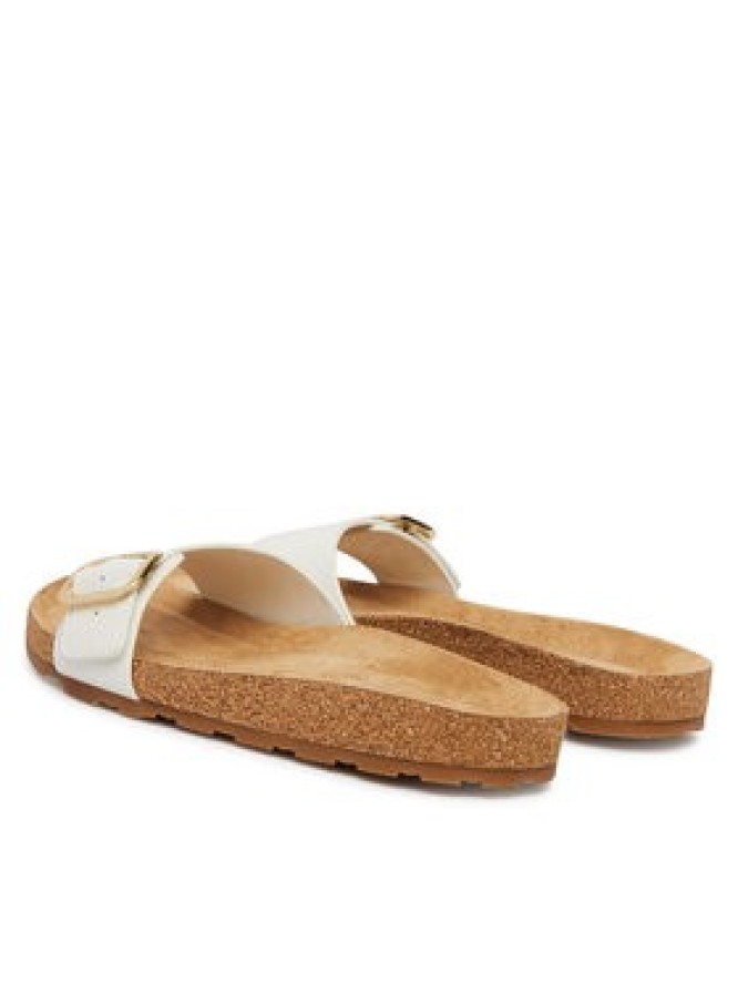 Tommy Hilfiger Klapki Cork Footbed Slip-On FW0FW09344 Biały