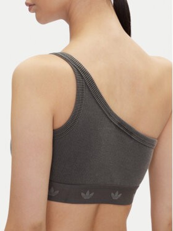 adidas Top Ribbed JC7558 Szary Slim Fit