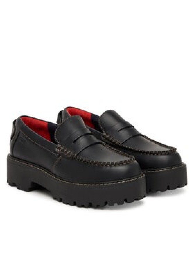 Tommy Jeans Loafersy Archive '01 Loafer Leather EN0EN03005 Czarny