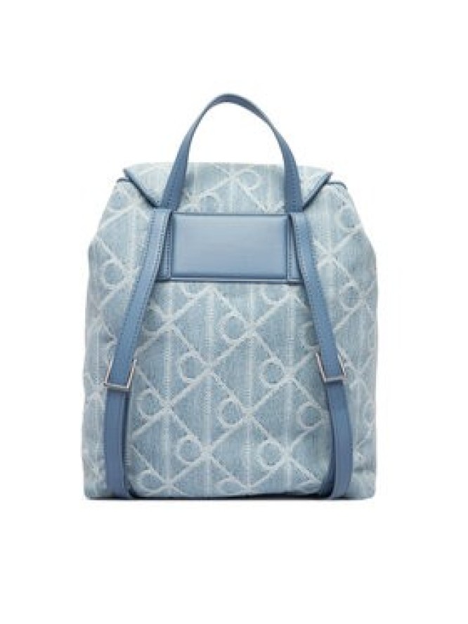 Calvin Klein Plecak Emblem Aop Denim Backpack LV04F3508G Niebieski