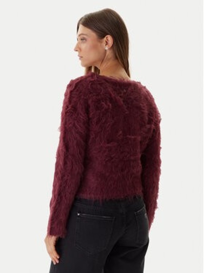 Guess Kardigan W5BR91 Z3JI2 Bordowy Relaxed Fit