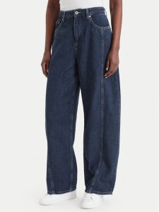 HUGO Jeansy 50567482 Granatowy Boyfriend Fit
