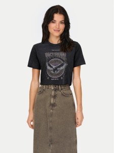 ONLY T-Shirt Lucy 15215721 Czarny Regular Fit