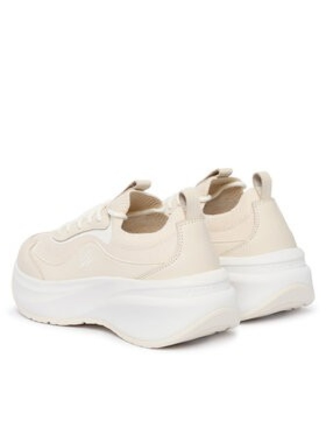 Tommy Hilfiger Sneakersy TH Wave Runner FW0FW09484 Kremowy