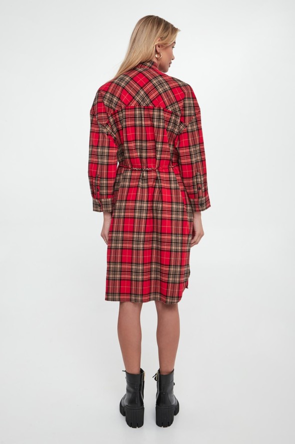 Sukienka koszulowa w kratkę Danny JOOP! JEANS