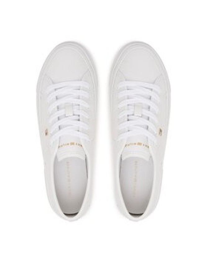 Tommy Hilfiger Sneakersy Platform Vulc Piping Ltr FW0FW09393 Biały