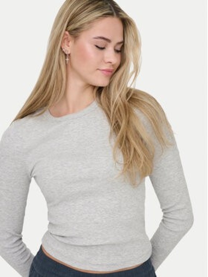 ONLY Bluzka Val 15371305 Szary Regular Fit