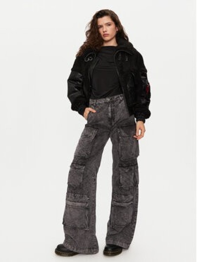 Alpha Industries Spodnie cargo 148022 Szary Regular Fit