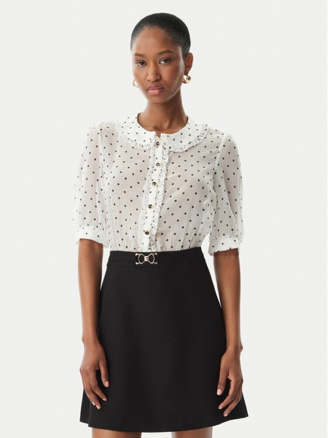 Artigli Sukienka koktajlowa ACAB004725 Biały Regular Fit