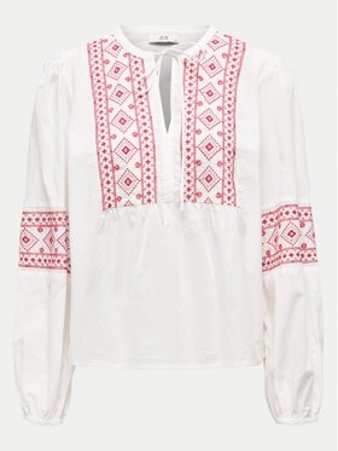 JDY Bluzka Lulu 15345478 Biały Regular Fit