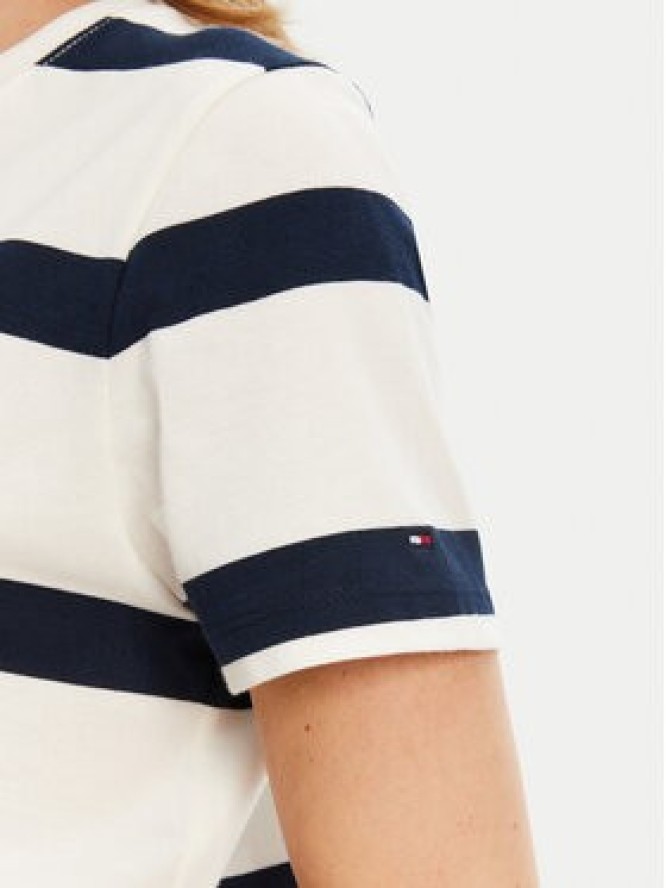 Tommy Hilfiger T-Shirt Script WW0WW45746 Écru Regular Fit