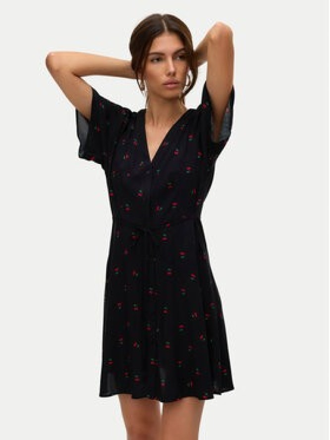 Vero Moda Sukienka letnia Alba 10292845 Czarny Regular Fit