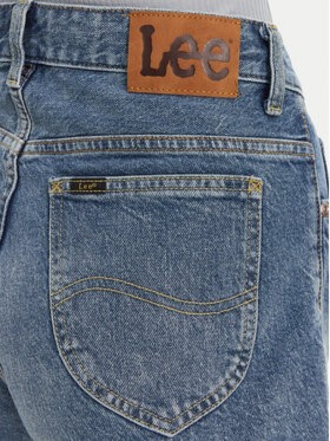 Lee Szorty jeansowe Rider 112363785 Niebieski Straight Fit