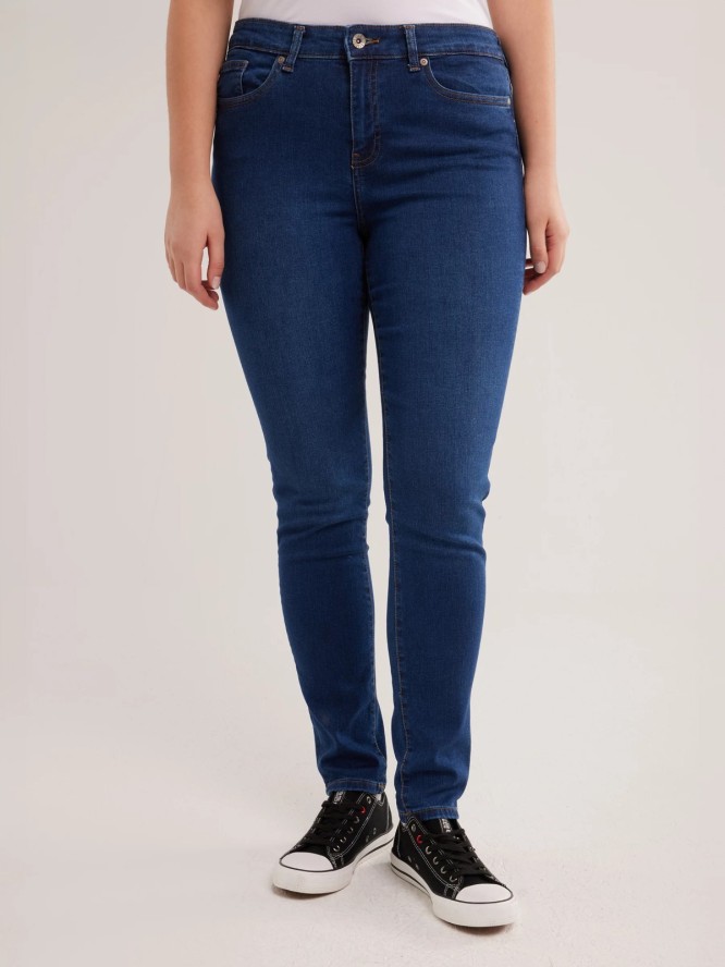 Jeansy damskie skinny niebieskie Adela 358