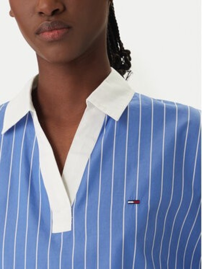 Tommy Jeans Polo DW0DW22596 Niebieski Relaxed Fit
