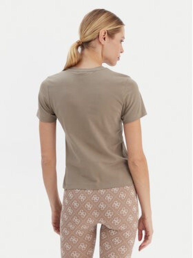 Guess T-Shirt V6RI02 J1314 Beżowy Regular Fit