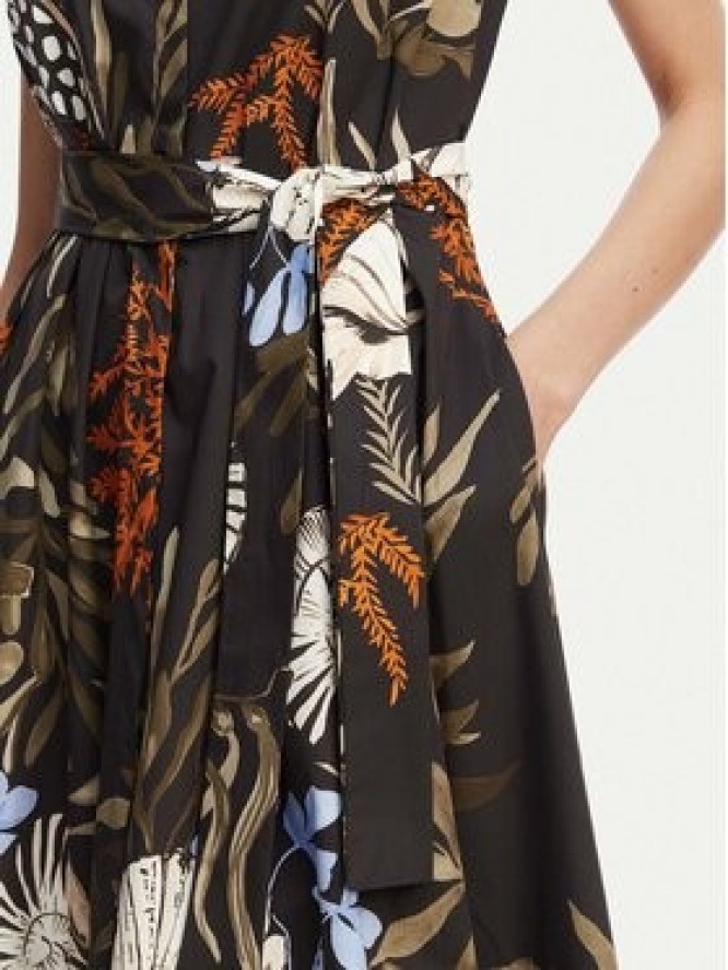 Marella Sukienka koszulowa Padana 2613221202 Czarny Regular Fit