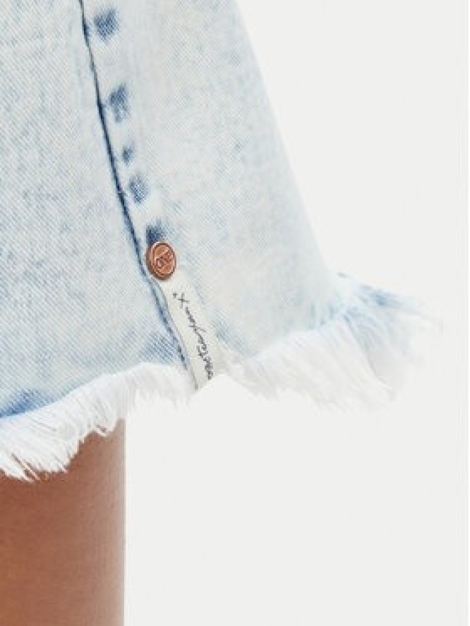 One Teaspoon Spódnica jeansowa Max Belted 26973 Niebieski Regular Fit