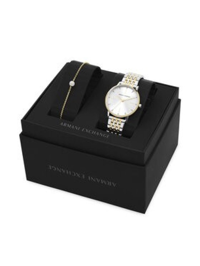 Armani Exchange Zegarek AX7156SET Srebrny