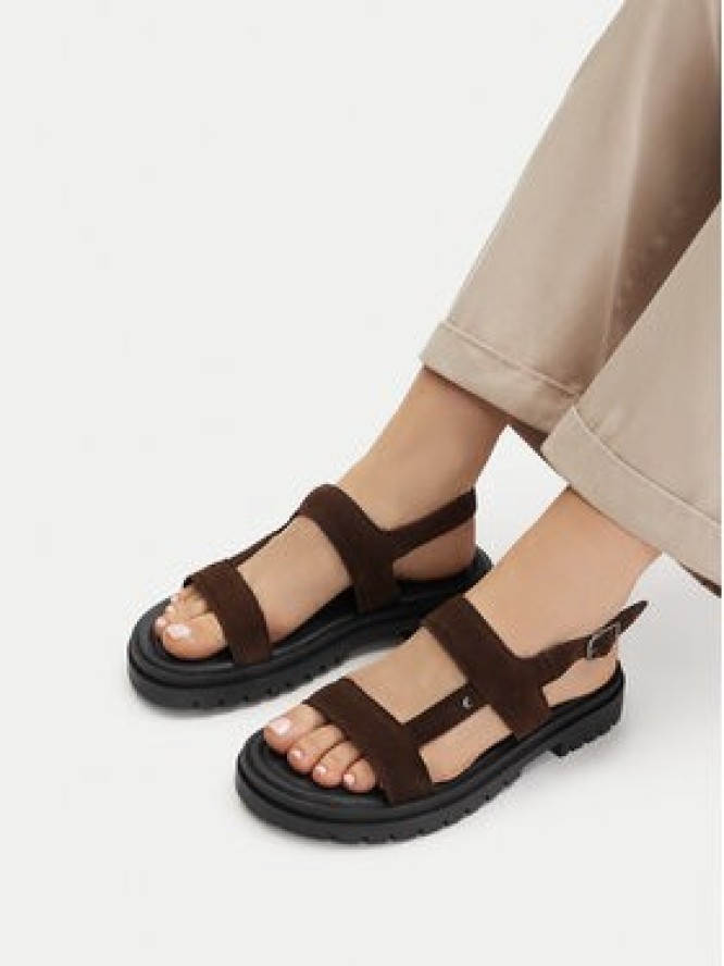 Lasocki Sandały CEO-WI34-3310-18650 Brązowy ciemny