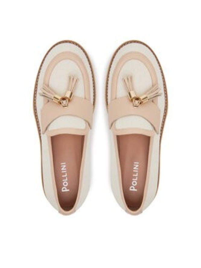 Pollini Loafersy SA10144G1MTO112A Écru