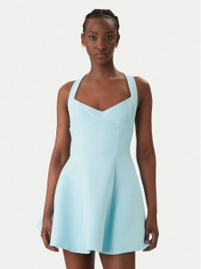 Bardot Sukienka koktajlowa Deserae Halter Neck 60380DB Błękitny Regular Fit