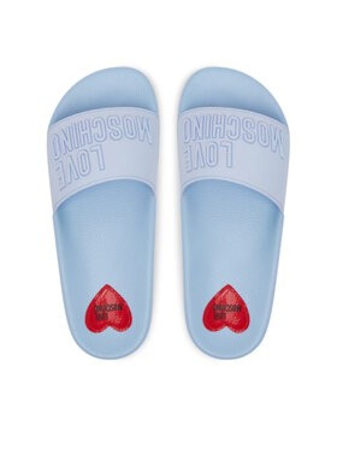 LOVE MOSCHINO Klapki JA28052G0MI15712 Niebieski