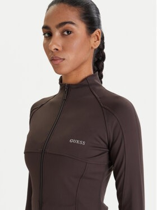 Guess Bluza V6RP15 KD952 Brązowy Slim Fit