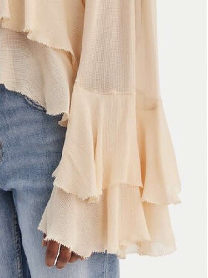 BOSS Bluzka Bleja 50554050 Beżowy Relaxed Fit