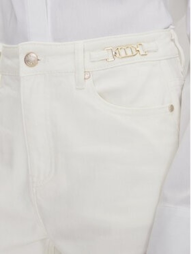 MET Szorty jeansowe M10 137SH Biały Regular Fit