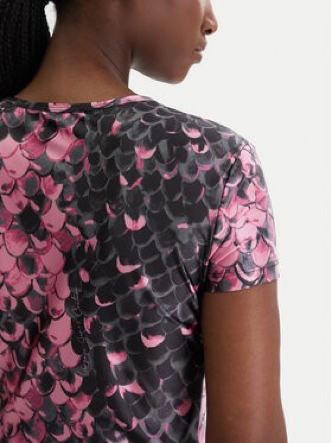 Versace Jeans Couture T-Shirt 80HAH602 JS552 Różowy Slim Fit