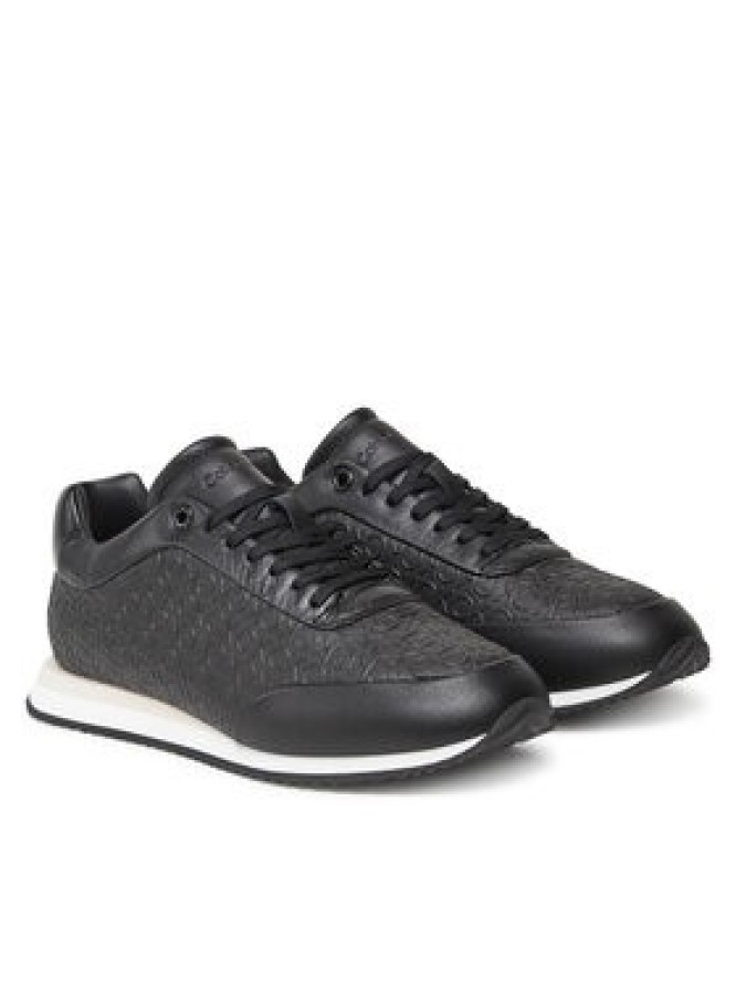 Calvin Klein Sneakersy Runner Lace Up Mono Pu HW0HW02574 Czarny